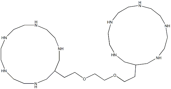 3,3'-[1,2-Ethanediylbis(oxy)bis(2,1-ethanediyl)]bis(1,5,8,11,14-pentaazacyclohexadecane) Struktur