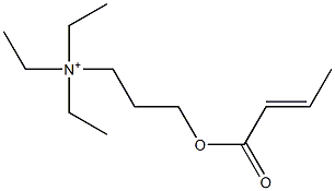 3-(2-Butenoyloxy)-N,N,N-triethyl-1-propanaminium Structure