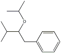 (2-イソプロピルオキシ-3-メチルブチル)ベンゼン 化学構造式