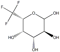 6,6,6-トリフルオロ-6-デオキシ-L-ガラクトピラノース 化学構造式
