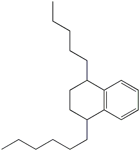 1-Hexyl-4-pentyl-1,2,3,4-tetrahydronaphthalene Struktur