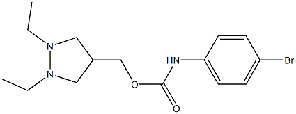 4-Bromophenylcarbamic acid 1,2-diethylpyrazolidin-4-ylmethyl ester