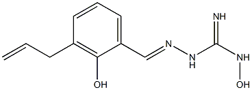 1-[[3-Allyl-2-hydroxybenzylidene]amino]-3-hydroxyguanidine,,结构式