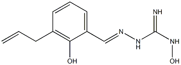 1-[[3-Allyl-2-hydroxybenzylidene]amino]-3-hydroxyguanidine Struktur