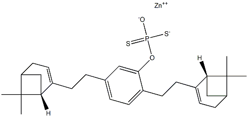 (2,5-Dinonylphenyloxy)dithiophosphonic acid S,S-zinc salt Structure