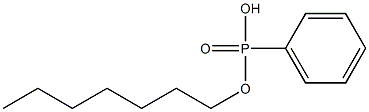 フェニルホスホン酸水素ヘプチル 化学構造式