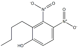 2-Butyl-3,4-dinitrophenol,,结构式