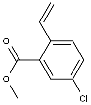 2-Ethenyl-5-chlorobenzoic acid methyl ester Structure