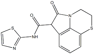  2,3,5,6-Tetrahydro-5-oxo-N-(2-thiazolyl)pyrrolo[1,2,3-de]-1,4-benzothiazine-6-carboxamide