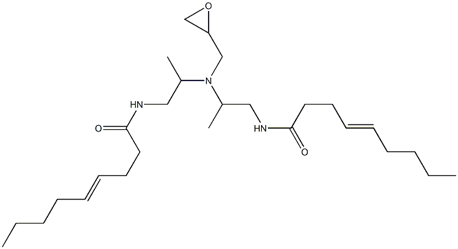 N,N'-[(Oxiran-2-ylmethylimino)bis(2-methyl-2,1-ethanediyl)]bis(4-nonenamide) Struktur