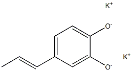 Dipotassium 4-(1-propenyl)-1,2-benzenediolate Structure