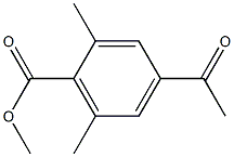 4-アセチル-2,6-ジメチル安息香酸メチル 化学構造式