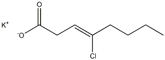 4-Chloro-3-octenoic acid potassium salt