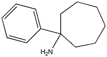 1-フェニルシクロヘプタンアミン 化学構造式