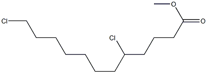 5,12-ジクロロラウリン酸メチル 化学構造式