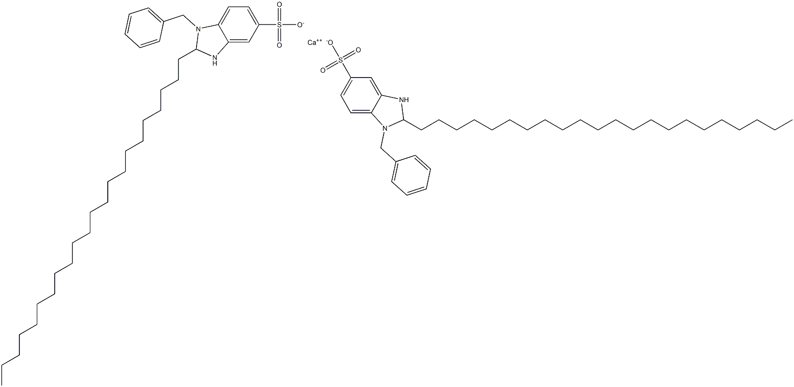 Bis(1-benzyl-2,3-dihydro-2-docosyl-1H-benzimidazole-5-sulfonic acid)calcium salt