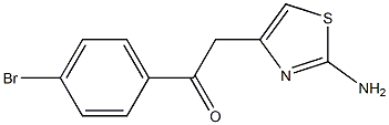 2-Amino-4-[(4-bromophenyl)carbonylmethyl]thiazole Structure