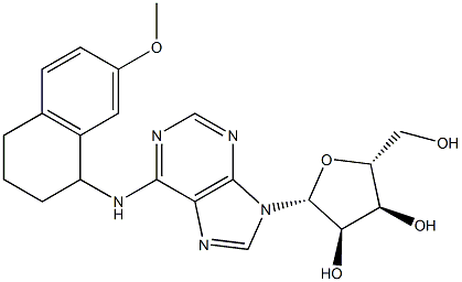 N-[[1,2,3,4-Tetrahydro-7-methoxynaphthalen]-1-yl]adenosine,,结构式