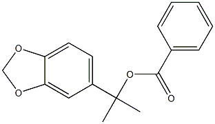 Benzoic acid 2-(1,3-benzodioxol-5-yl)propan-2-yl ester Structure