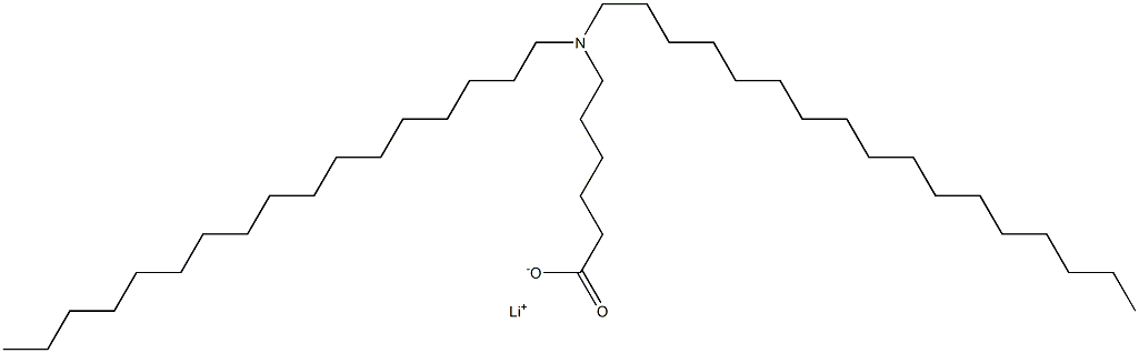 6-(Diheptadecylamino)hexanoic acid lithium salt 结构式