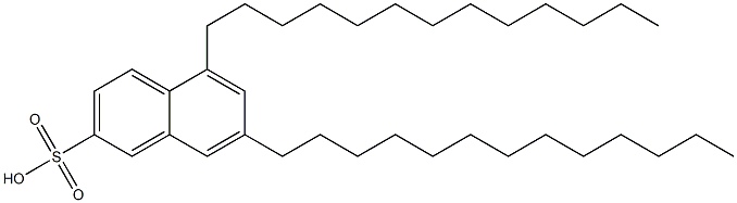 5,7-Ditridecyl-2-naphthalenesulfonic acid,,结构式