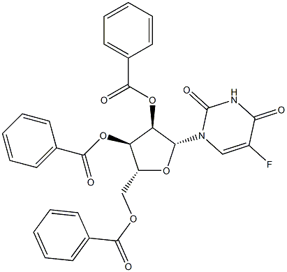 5-Fluoro-2'-O,3'-O,5'-O-tribenzoyluridine Structure