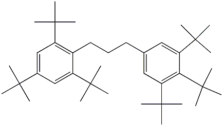 1-(2,4,6-Tri-tert-butylphenyl)-3-(3,4,5-tri-tert-butylphenyl)propane,,结构式