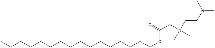 N-[2-(Dimethylamino)ethyl]-N,N-dimethyl-2-(hexadecyloxy)-2-oxo-1-ethanaminium,,结构式