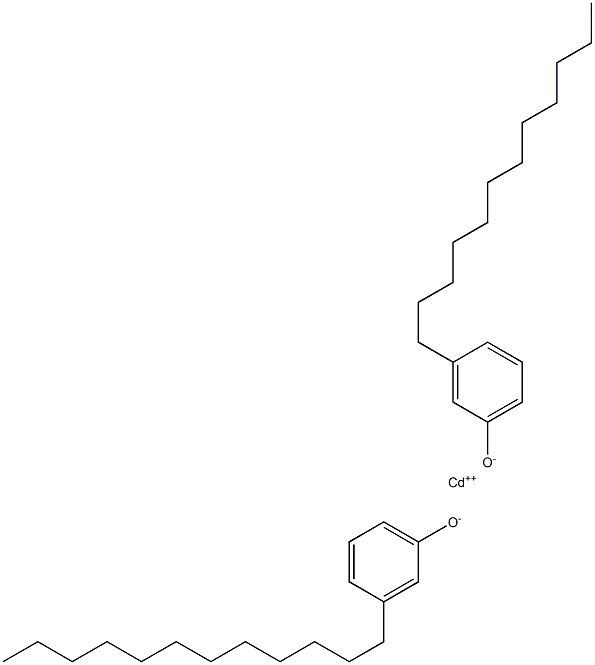 カドミウムビス(3-ドデシルフェノラート) 化学構造式