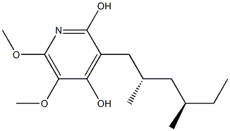 3-[(2S,4R)-2,4-Dimethylhexyl]-5,6-dimethoxypyridine-2,4-diol Structure