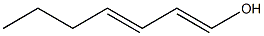 1,3-Heptadien-1-ol Structure