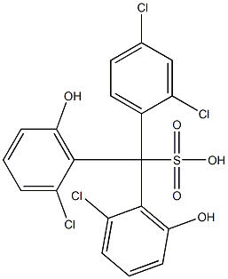  (2,4-Dichlorophenyl)bis(2-chloro-6-hydroxyphenyl)methanesulfonic acid