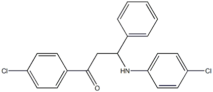  1-(4-Chlorophenyl)-3-(phenyl)-3-[(4-chlorophenyl)amino]propan-1-one