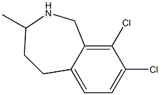 8,9-Dichloro-3-methyl-2,3,4,5-tetrahydro-1H-2-benzazepine Struktur