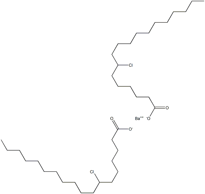 Bis(7-chlorostearic acid)barium salt,,结构式