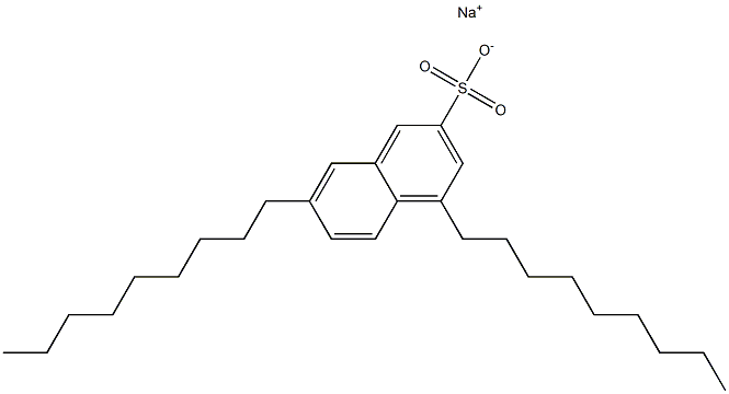 4,7-Dinonyl-2-naphthalenesulfonic acid sodium salt,,结构式