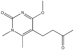 5-(3-Oxobutyl)-4-methoxy-1,6-dimethylpyrimidin-2(1H)-one Structure