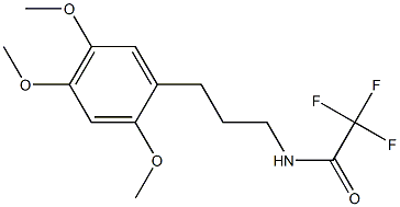 N-[3-(2,4,5-Trimethoxyphenyl)propyl]-2,2,2-trifluoroacetamide,,结构式