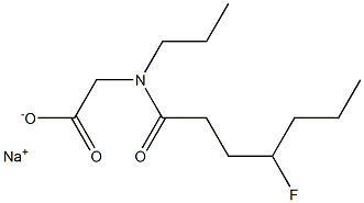 N-(4-Fluoroheptanoyl)-N-propylglycine sodium salt