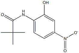 N-(2-Hydroxy-4-nitrophenyl)-2,2-dimethylpropionamide,,结构式