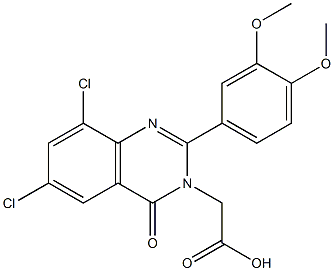 6,8-Dichloro-2-(3,4-dimethoxyphenyl)-4-oxoquinazoline-3(4H)-acetic acid