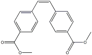 (Z)-4,4'-Stilbenedicarboxylic acid dimethyl ester Structure