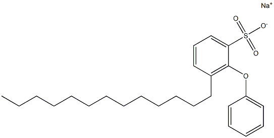 2-Phenoxy-3-tridecylbenzenesulfonic acid sodium salt Struktur