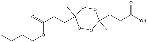 3,6-Dimethyl-1,2,4,5-tetroxane-3,6-bis(propionic acid butyl) ester Structure