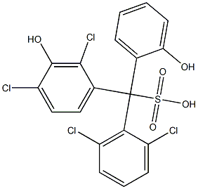 (2,6-Dichlorophenyl)(2,4-dichloro-3-hydroxyphenyl)(2-hydroxyphenyl)methanesulfonic acid