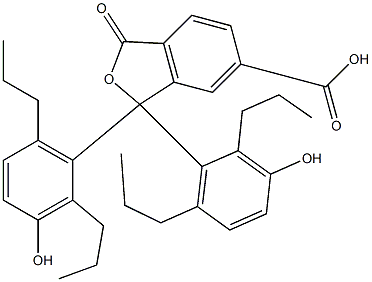 1,3-Dihydro-1,1-bis(3-hydroxy-2,6-dipropylphenyl)-3-oxoisobenzofuran-6-carboxylic acid