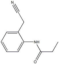 2-(Propionylamino)phenylacetonitrile Structure