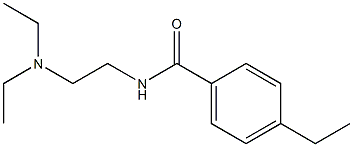 N-[2-(Diethylamino)ethyl]-4-ethylbenzamide,,结构式