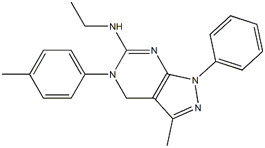 5-(p-Tolyl)-6-ethylamino-3-methyl-1-phenyl-4,5-dihydro-1H-pyrazolo[3,4-d]pyrimidine|