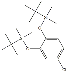 1-Chloro-3,4-bis(tert-butyldimethylsilyloxy)benzene 结构式